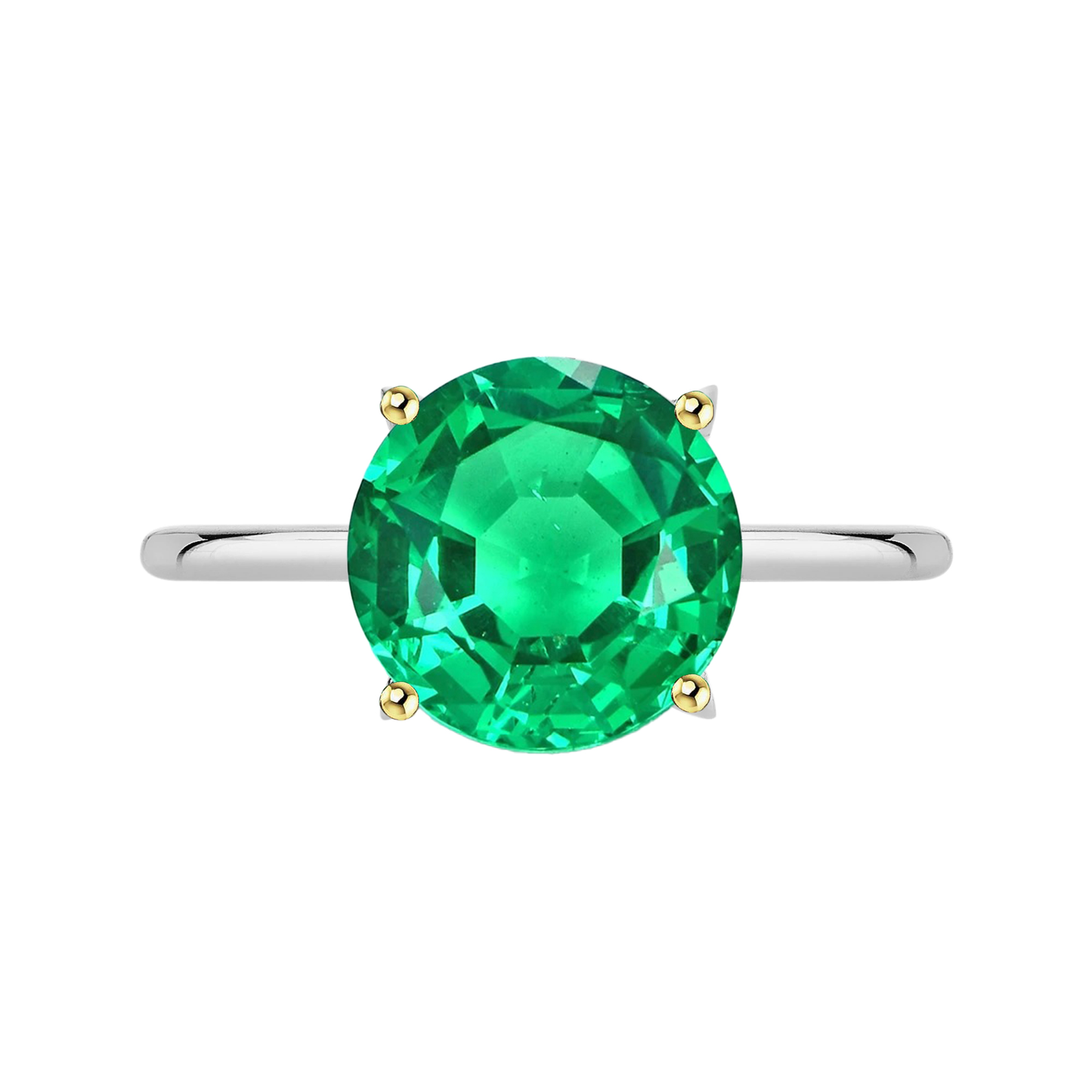 Authentic Fine Emerald Precious Stone Ring – main view