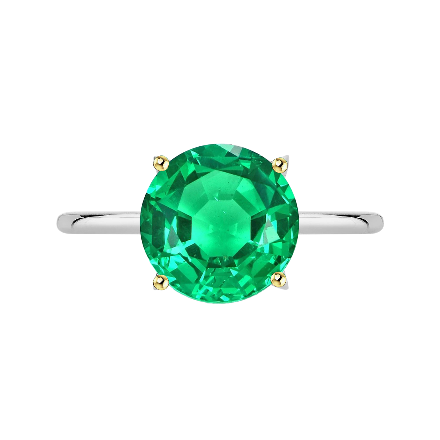 Authentic Fine Emerald Precious Stone Ring – main view