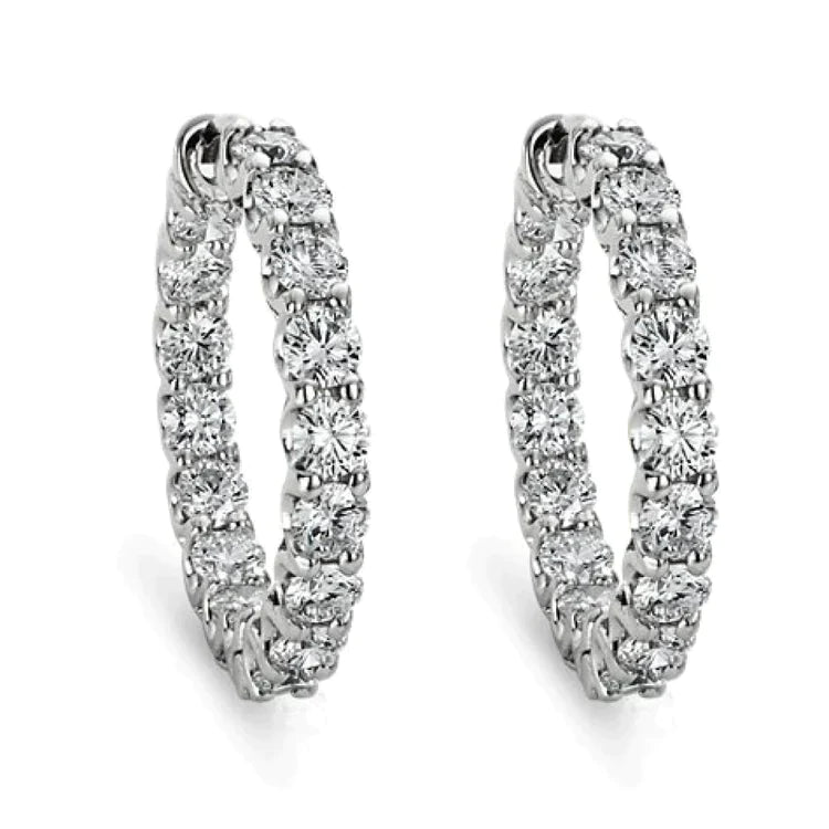 Casual Genuine Diamond Earrings For Daily Use