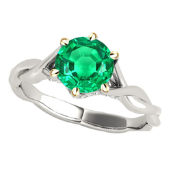 Custom Gemstone Ring – Emerald 2 ct | HarryChadEnt