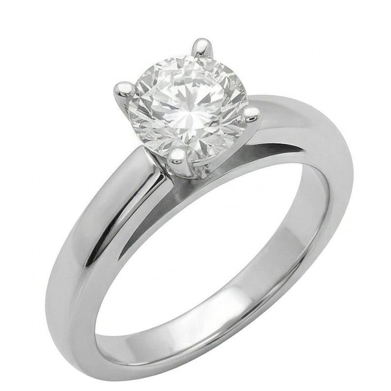 Cathedral Setting 3 Ct. Genuine Natural Earth Mined Diamond ( Not Lab Grown ) Solitaire Ring Solid White Gold