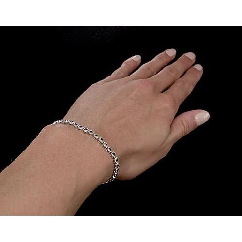 Ceylon Sapphire Tennis Bracelet Women Jewelry New