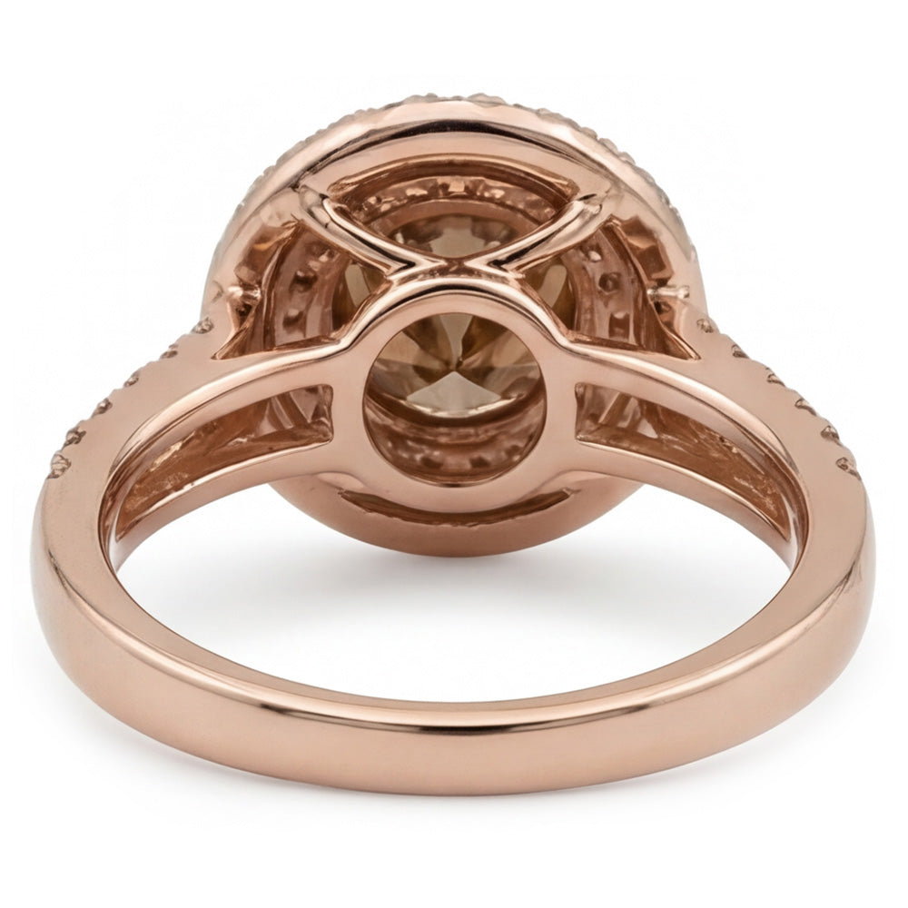 Champagne Desert Diamond Bridal Ring – Fine Diamond 4 ct 14