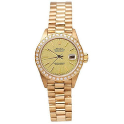 Champagne Jubilee Stick Dial President Style Watch Rolex Dj Bezel