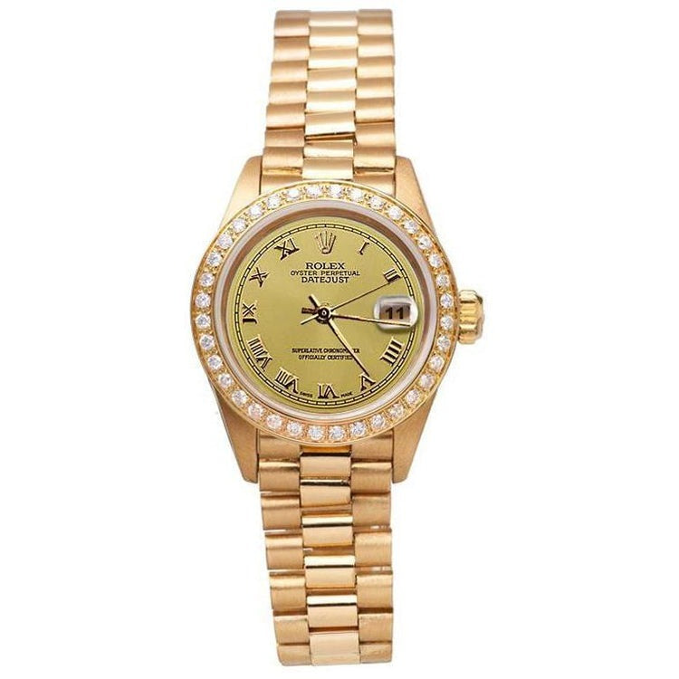 Roman Dial Rolex Dj Watch