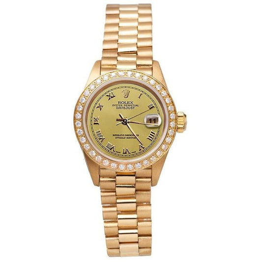 Roman Dial Rolex Dj Watch