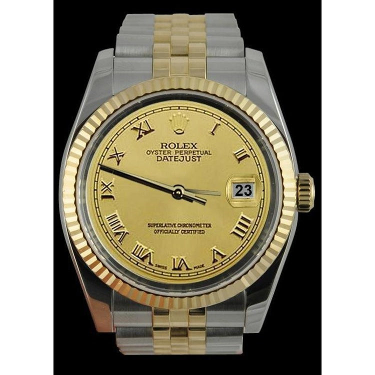 Men Watch Ss & Gold Jubilee Bracelet