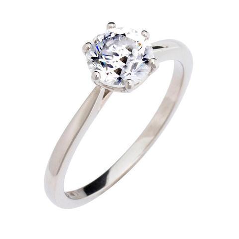 Classic Genuine Diamond Engagement Ring For Women