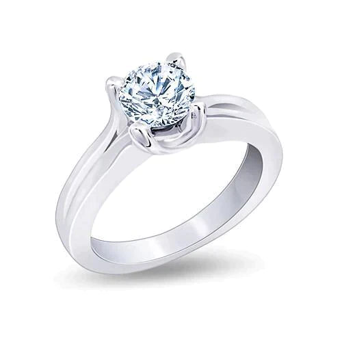 Classic Solitaire 2 Carat Natural Diamond Ring