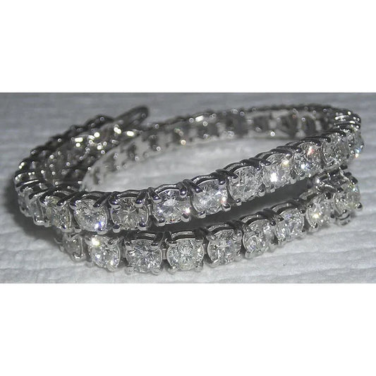 Classic Women Tennis Real Diamond Bracelet