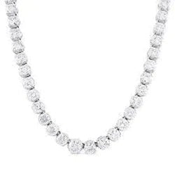 Classy Round Natural Diamond Necklace - Necklace-harrychadent.ca