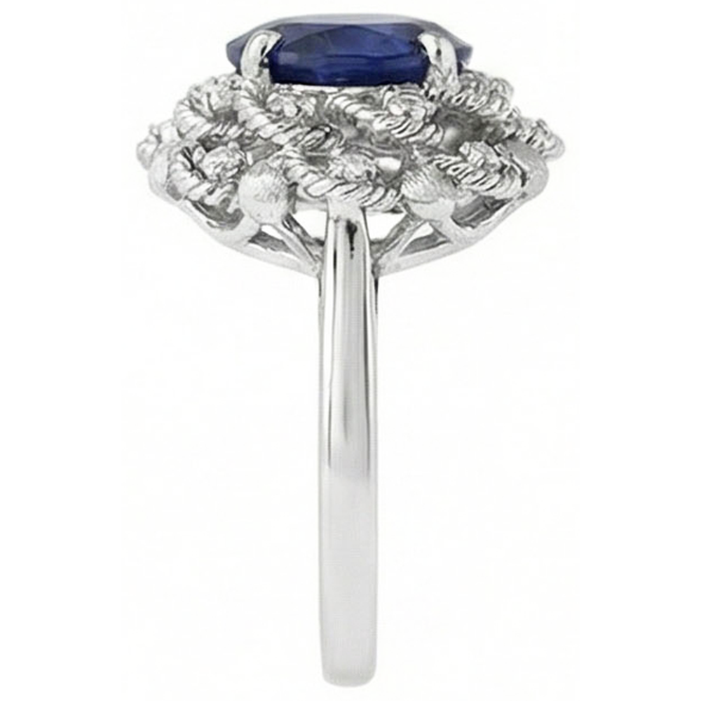 Cocktail Ring With Sapphire