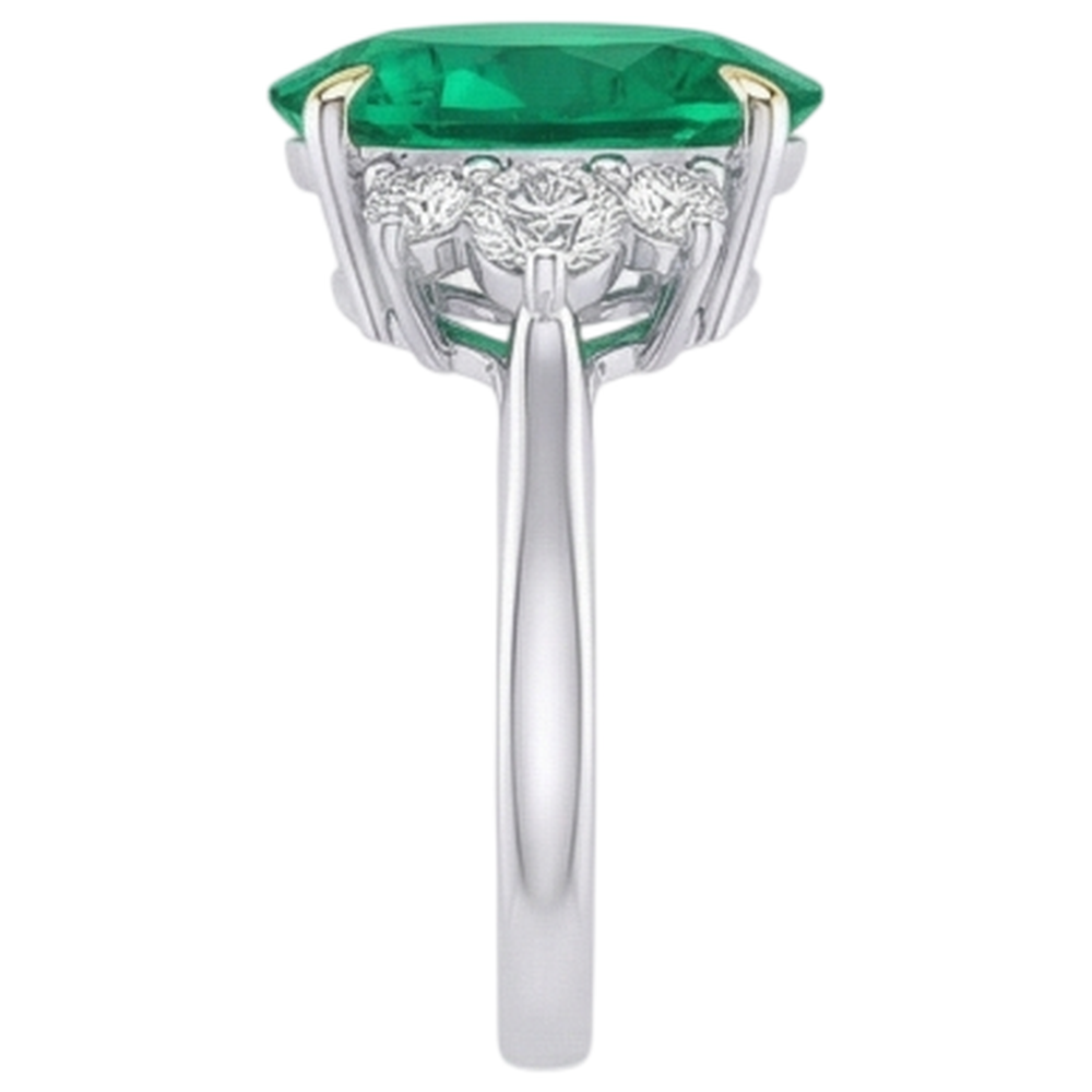 High-End Gemstone Ring 3.50 ct – top view