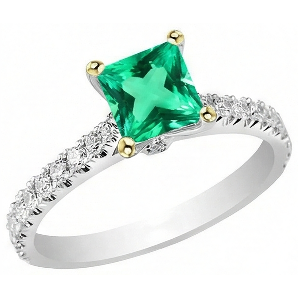 Brilliant Gemstone Ring 2 ct – side view