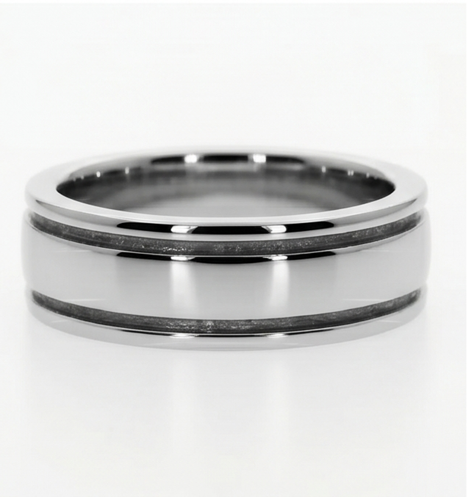 Comfort Fit Mens Band Natural Earth Mined Diamond ( Not Lab Grown ) Ring For Gents