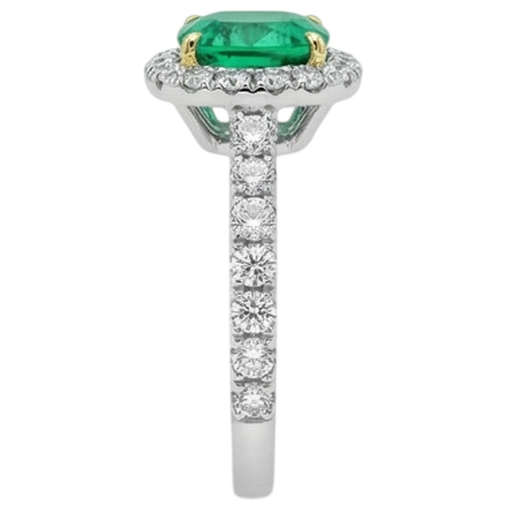 Handcrafted Gemstone Ring 3.50 ct – top view