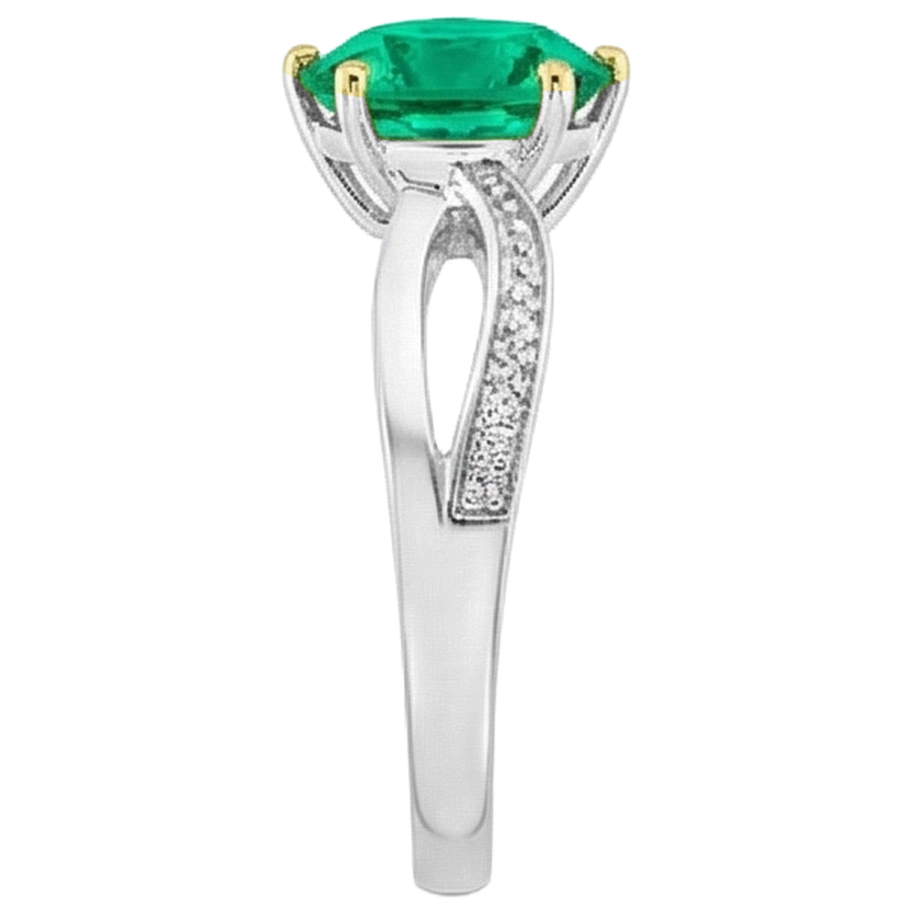 Dazzling Gemstone Ring 1 ct – profile view