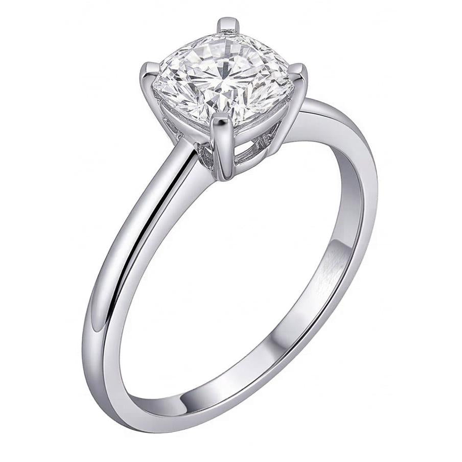 Natural Diamond Ring 2ct - White Gold 14K