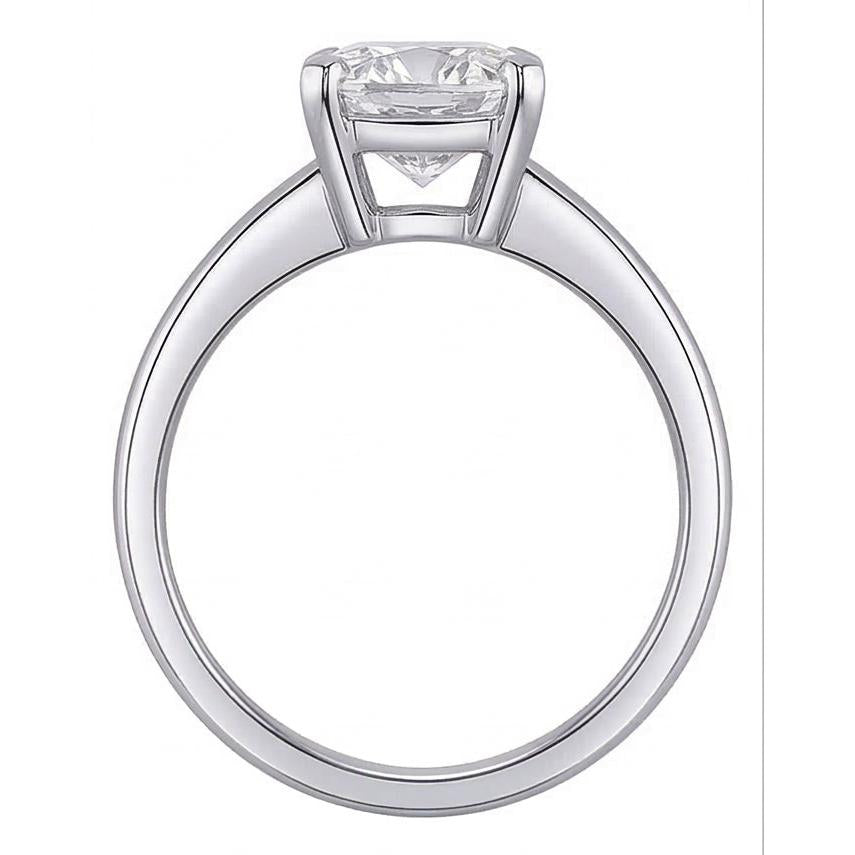 Natural Diamond Ring 2ct - White Gold 14K