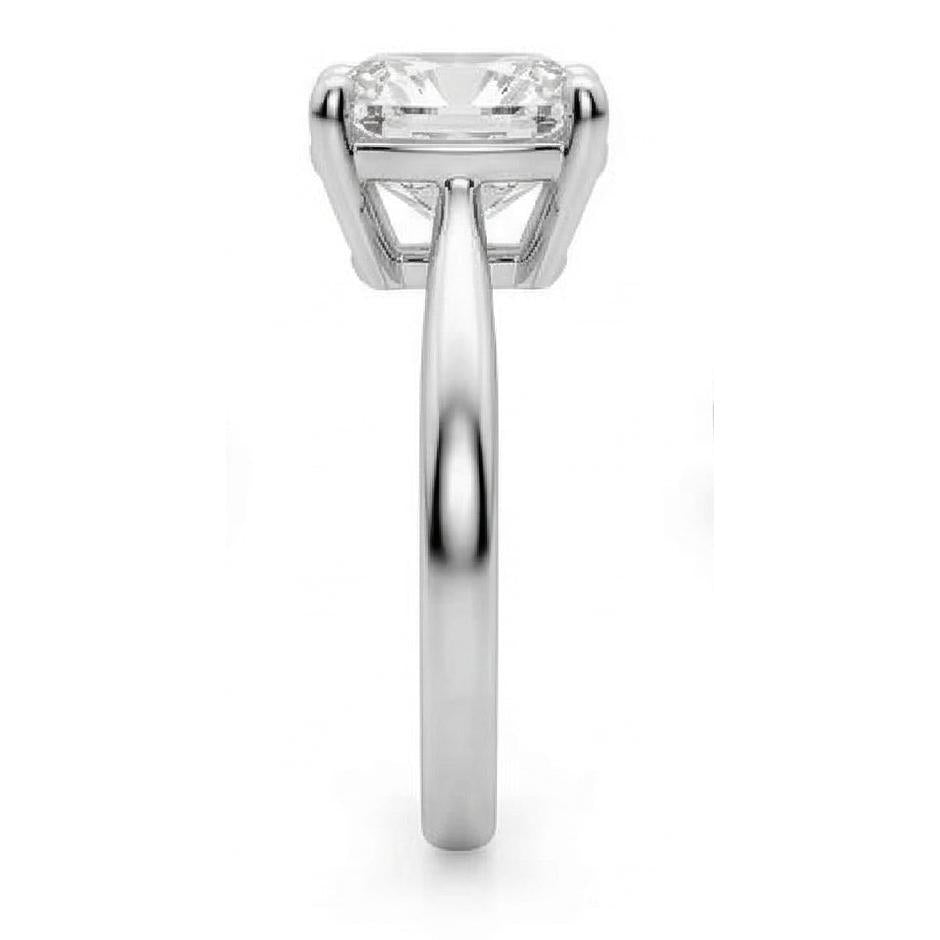 Cushion Natural Earth Mined Diamond ( Not Lab Grown ) Solitaire Ring