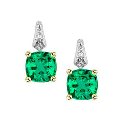 Earth-Mined GIA Certified Emerald Gemstone Earring 2 ct