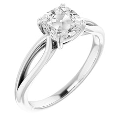 Brilliant Diamond Solitaire Engagement Ring – Split Shank 5 ct