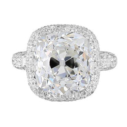Gorgeous Round Cut 2 Carats Genuine Diamonds Engagement Ring White Gold 14K