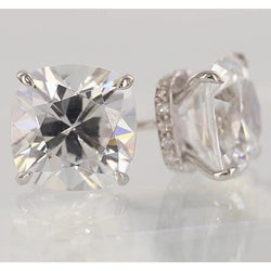 Cushion Real Diamond Studs 1.60 Carats