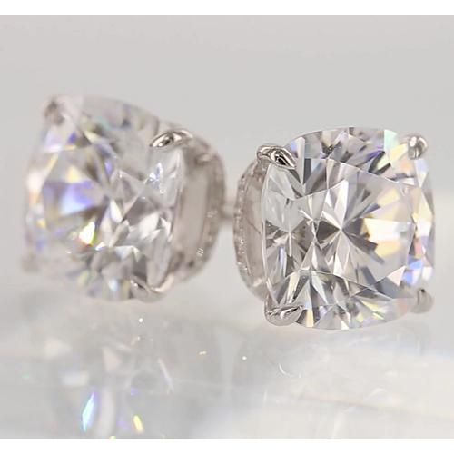 Cushion Real Diamond Studs 