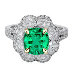 Dazzling GIA-Certified Colombian Emerald Precious Stone Ring – 2