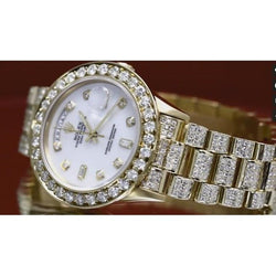 Custom Diamond Watch Rolex Presidential Day Date Bracelet 20 Ct.