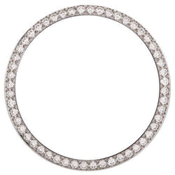 Custom Natural Diamond Bezel To Fit Rolex Date 34 Mm Watch Bead Set 1.5 Ct