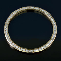 Custom Real Diamond 26 mm Bezel To Fit Rolex Datejust Or Watch 2.25 Carats