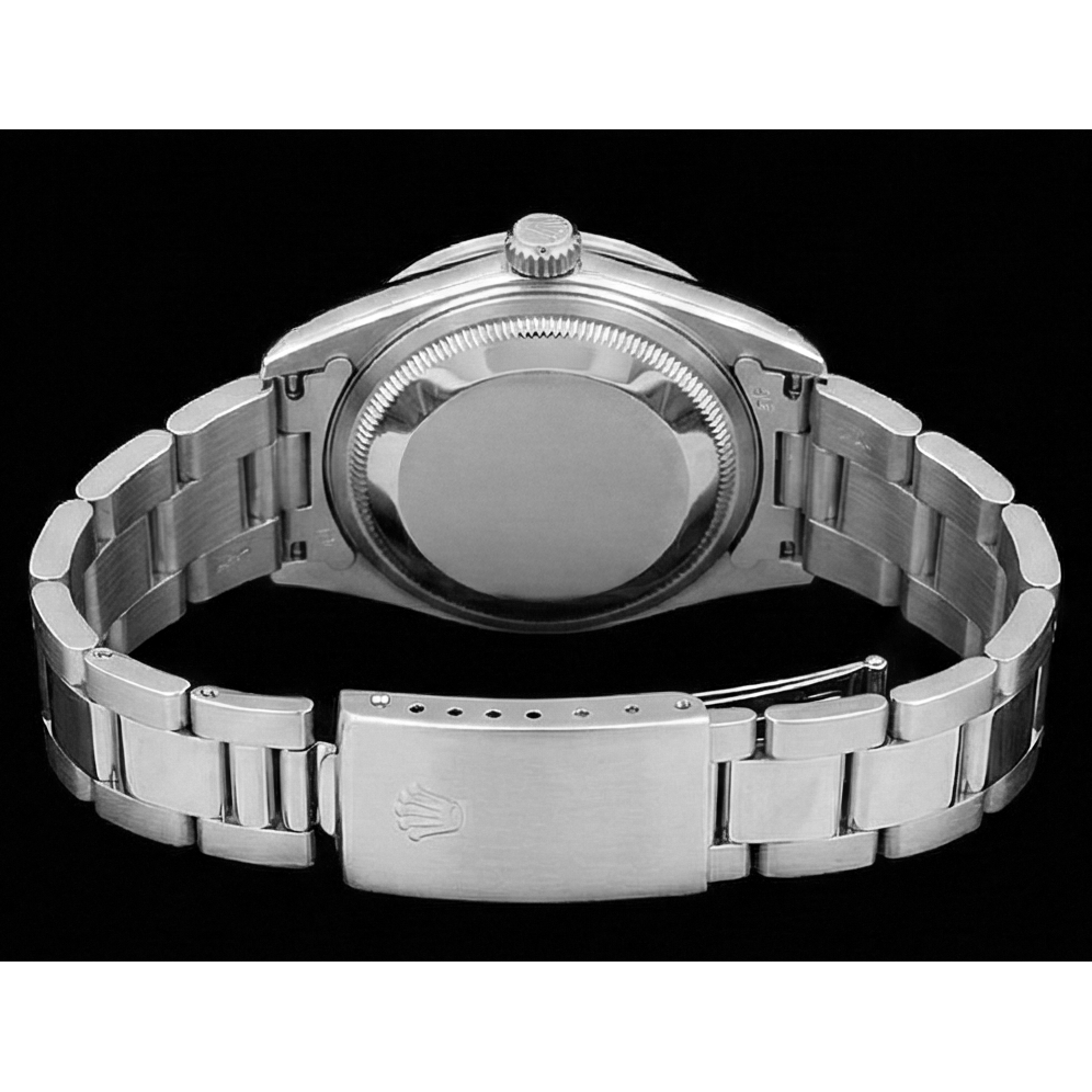 Custom Diamond Bezel Rolex Midsize No Date 31 Mm Watch Ss