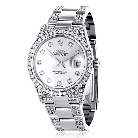 Rolex Gents Watch Diamond Bezel Oyster Bracelet