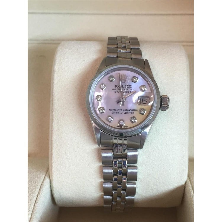 Watch Jubilee Bracelet Diamond Dial Stainless Steel