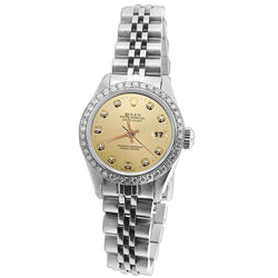 Datejust Ss Jubilee Diamond Lady Rolex Watch Champagne Diamond