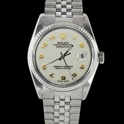 Fluted Bezel Ss Jubilee Bracelet Men's Rolex 