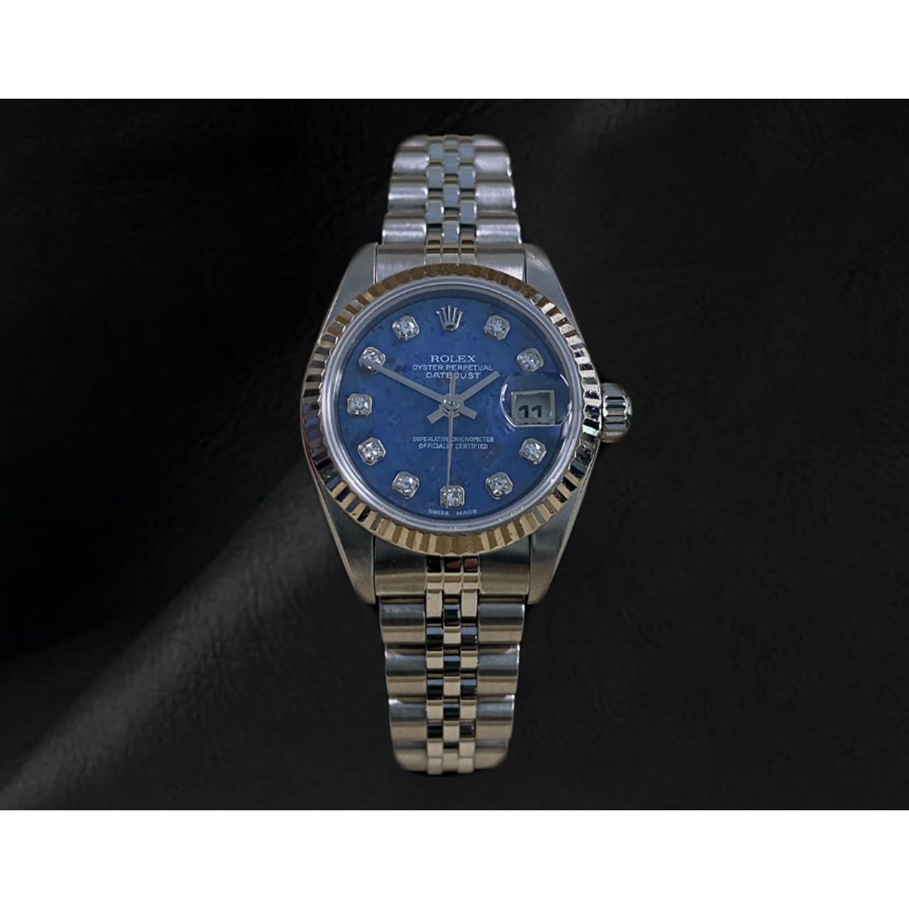 Datejust 26mm Rolex  Blue Diamond Dial 2002 Year Women's Watch