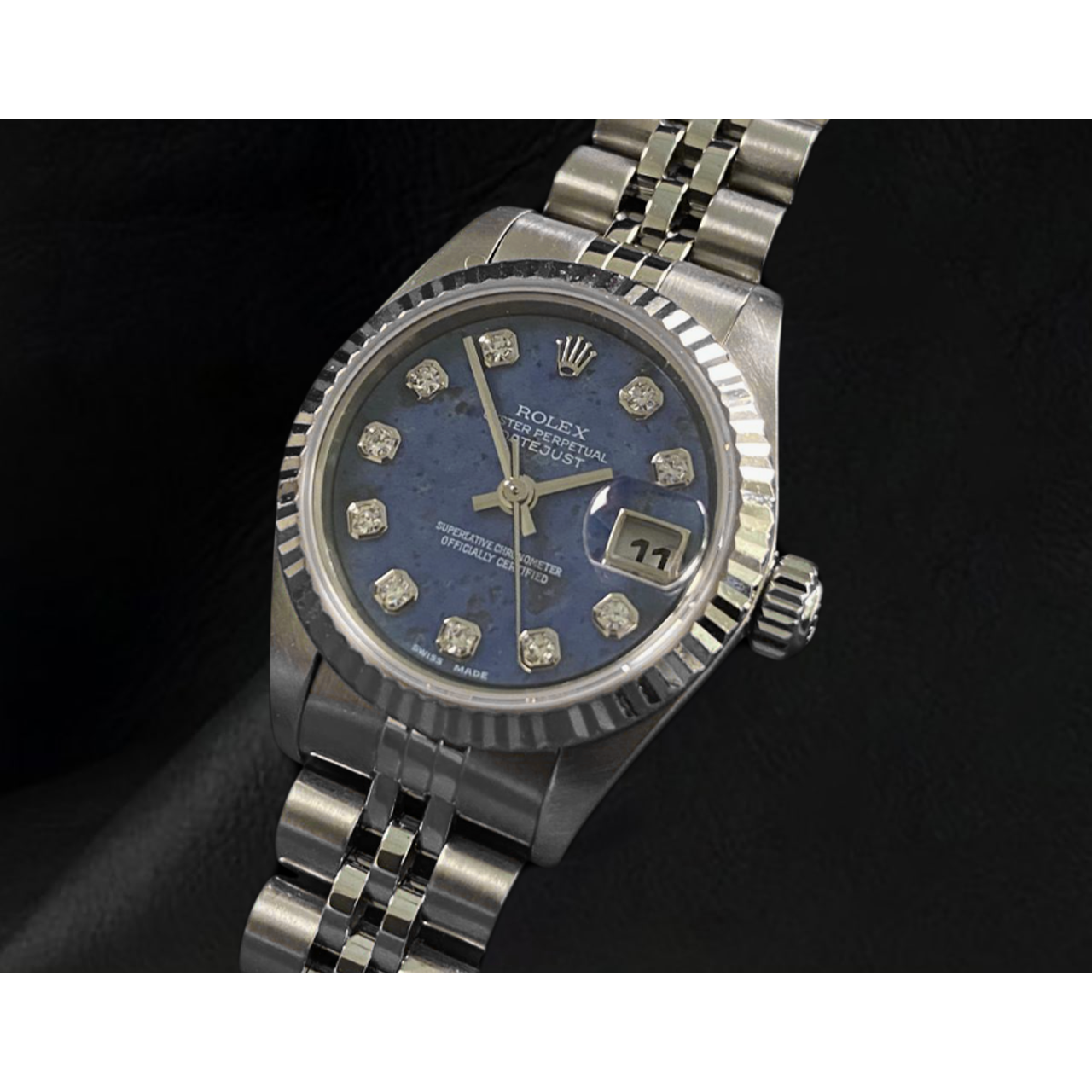 Datejust 26mm Rolex  Blue Diamond Dial 2002 Year Women's Watch