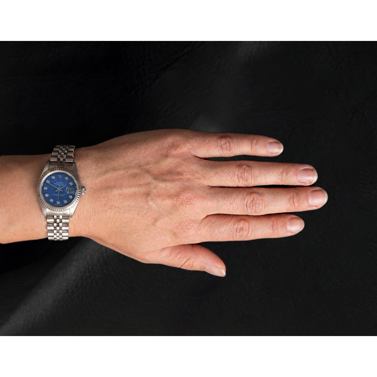 Datejust 26mm Rolex  Blue Diamond Dial 2002 Year Women's Watch