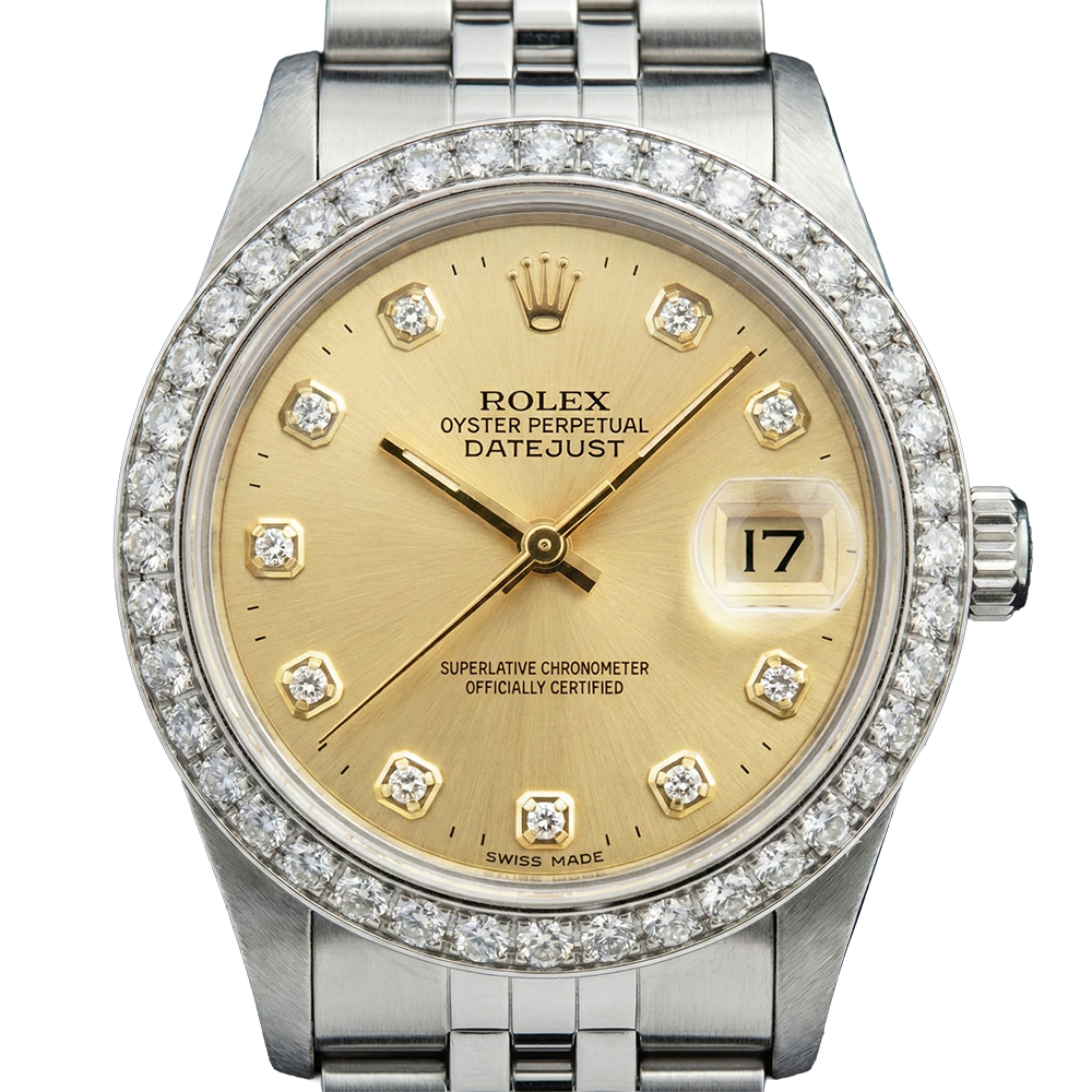 Datejust Ss Jubilee Diamond Lady Rolex Watch Champagne Diamond