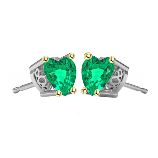 Designer Fine Emerald Gemstone Earring 2.50 ct – main view