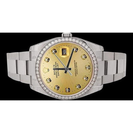 Bezel Rolex Date Just Watch Man