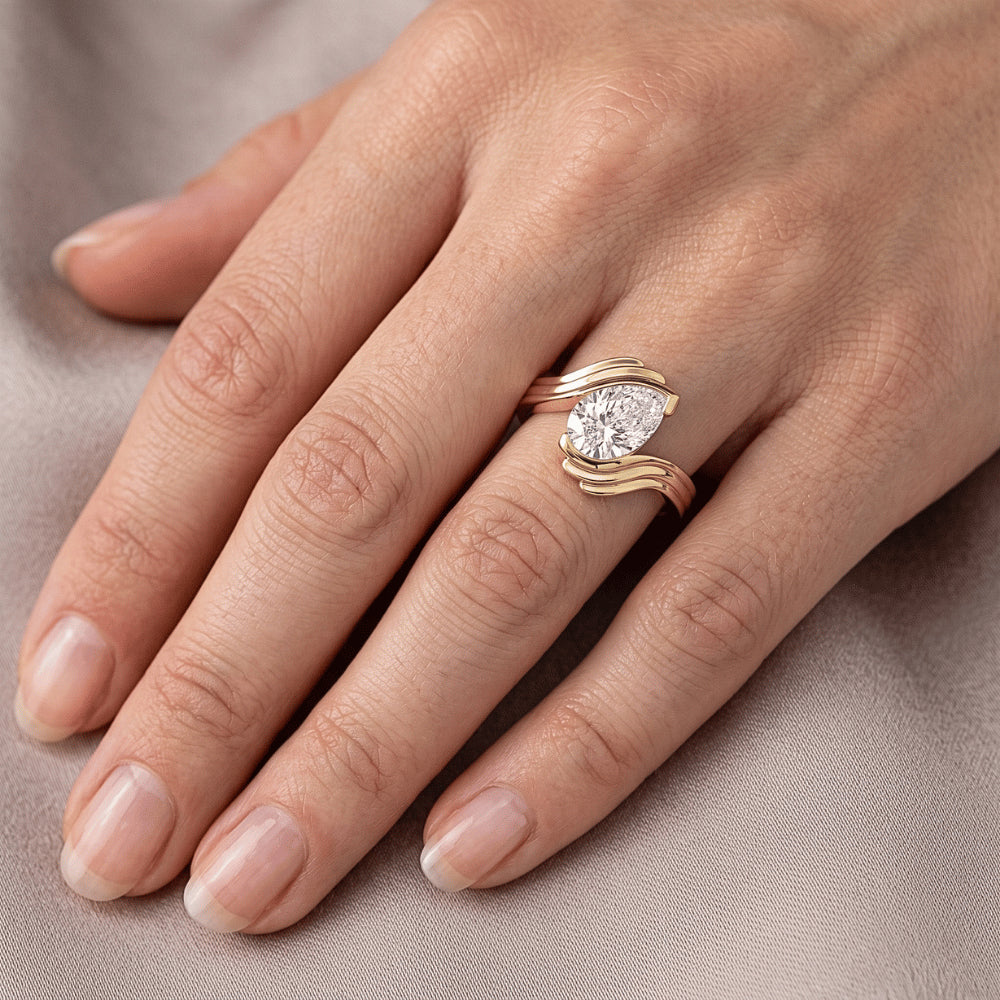 Diamond Pear Cut Solitaire Engagement Ring 1.50 ct – 14 Karat