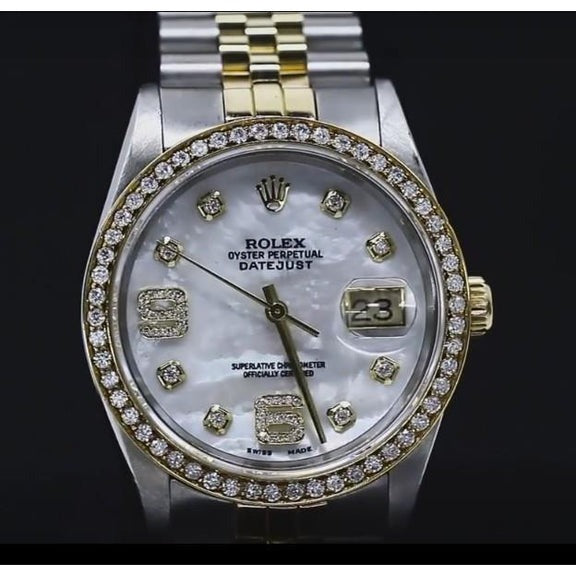 Rolex 34 Mm Date Watch 