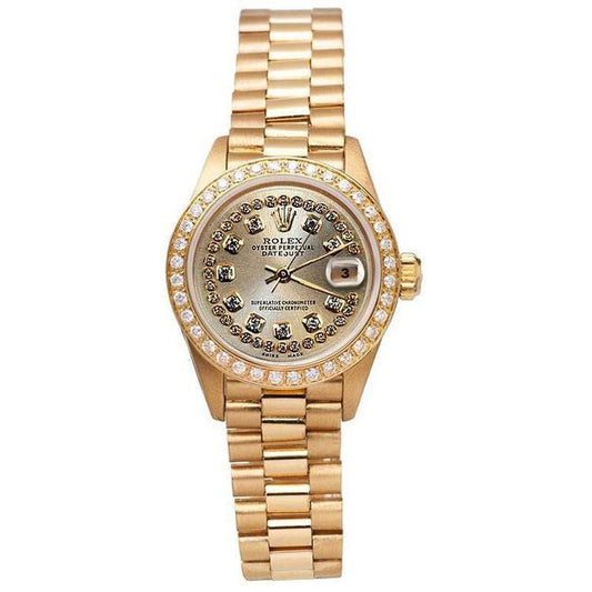 President Style Watch Double Row Dial