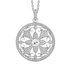Antique Brilliant Diamond Drop Pendant 2.50 ct – 14 Karat White