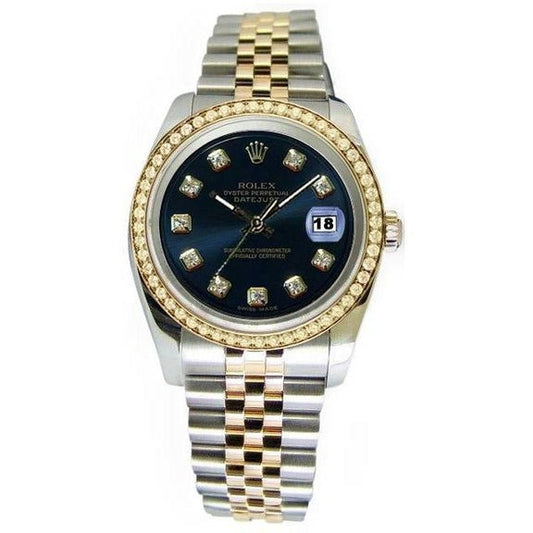 Bezel Rolex Datejust Watch Man Two Tone