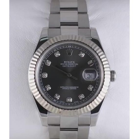 Diamond Dial Fluted Bezel